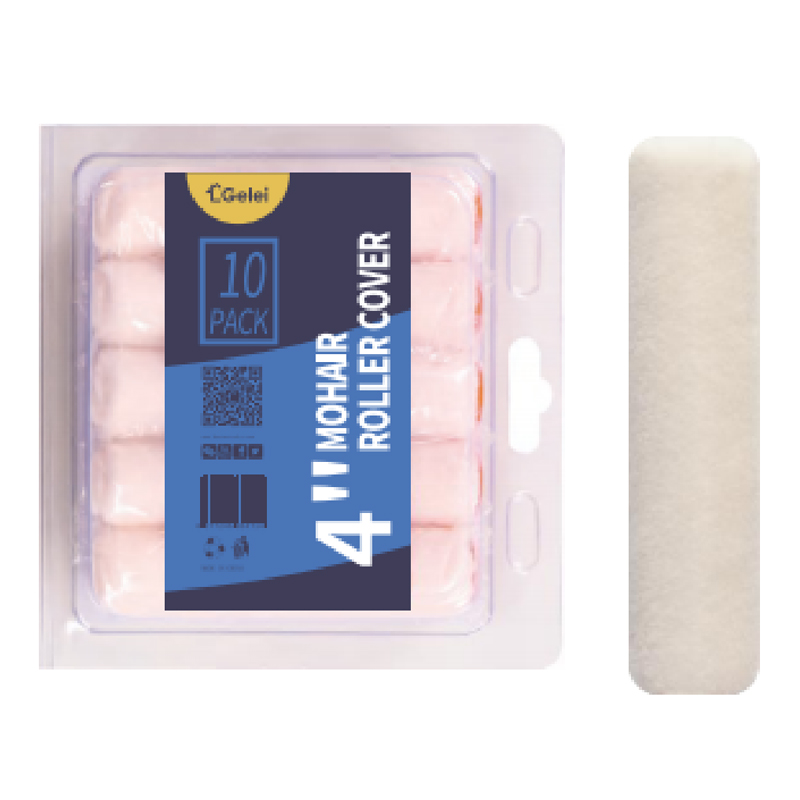 4 tums Mohair Roller Cover Kit